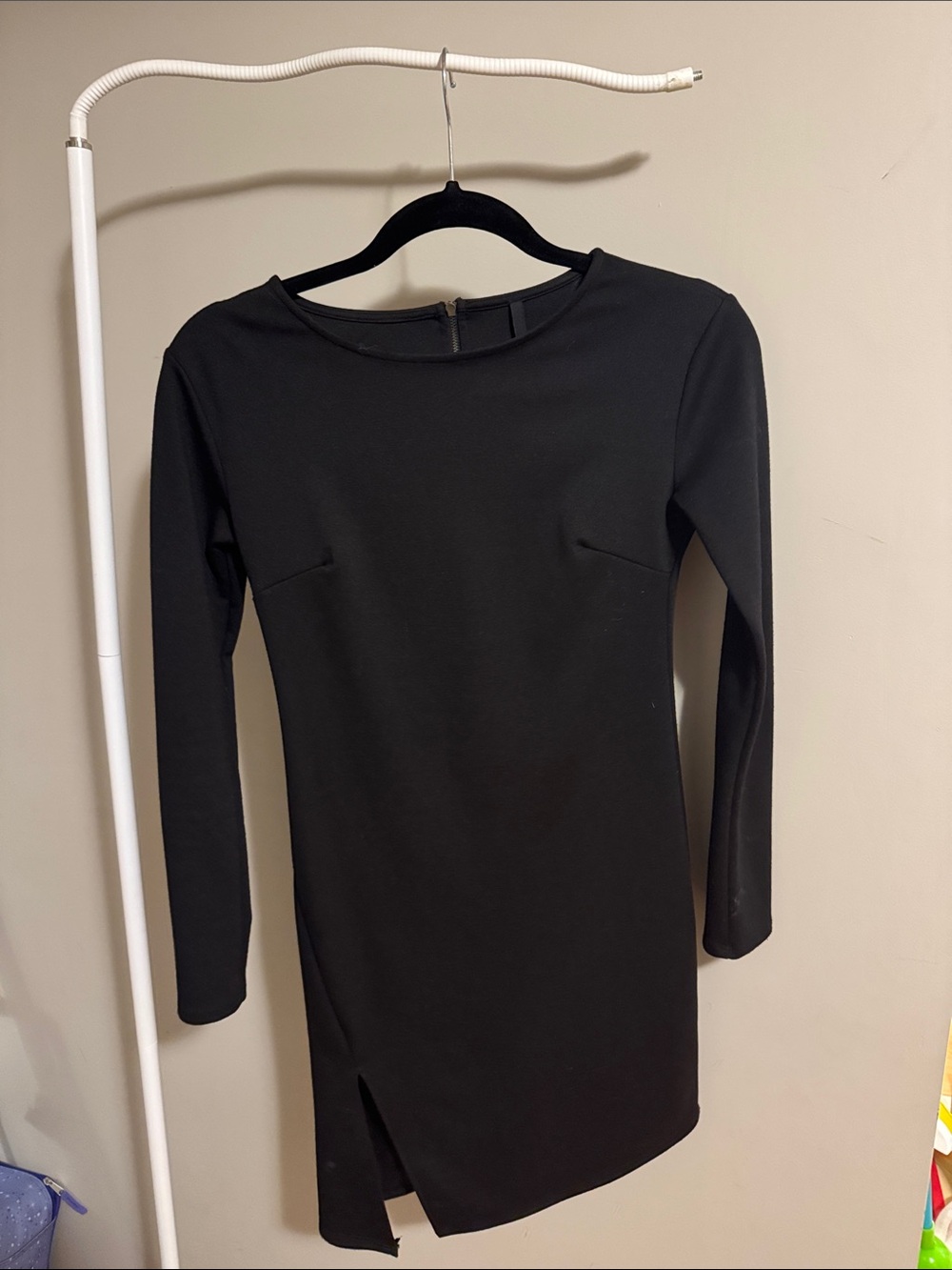 Lulu's Black Long Sleeve Bodycon Mini Dress